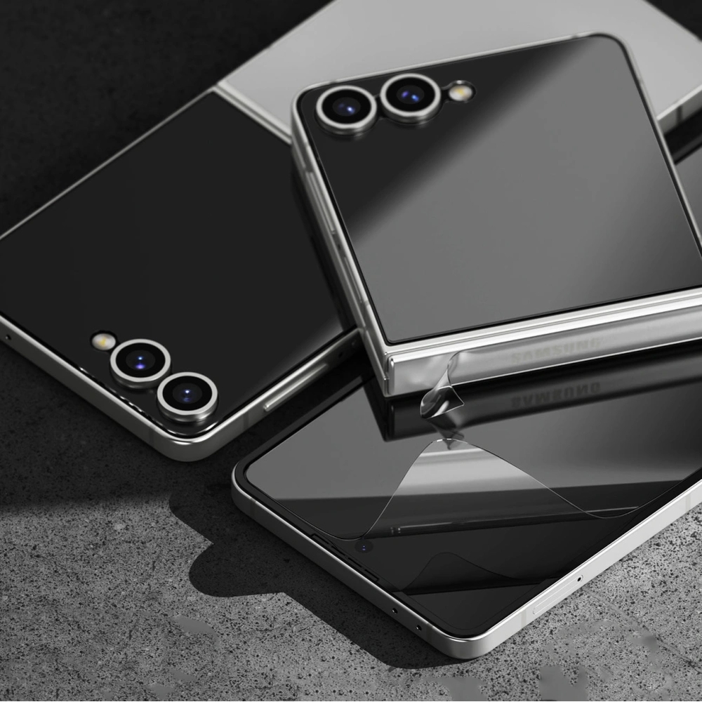 Zestaw ochronny szkło hartowane i folia ochronna Ringke 3in1 Protector do Galaxy Z Flip7, 2szt.